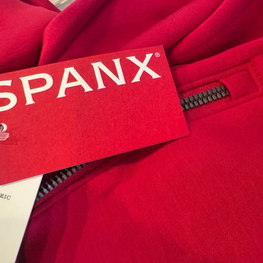 Spanx Women's Air Essentials Lightweight Half Zip Sweatshirts Fuchsia XL NWT - Picture 9 of 14